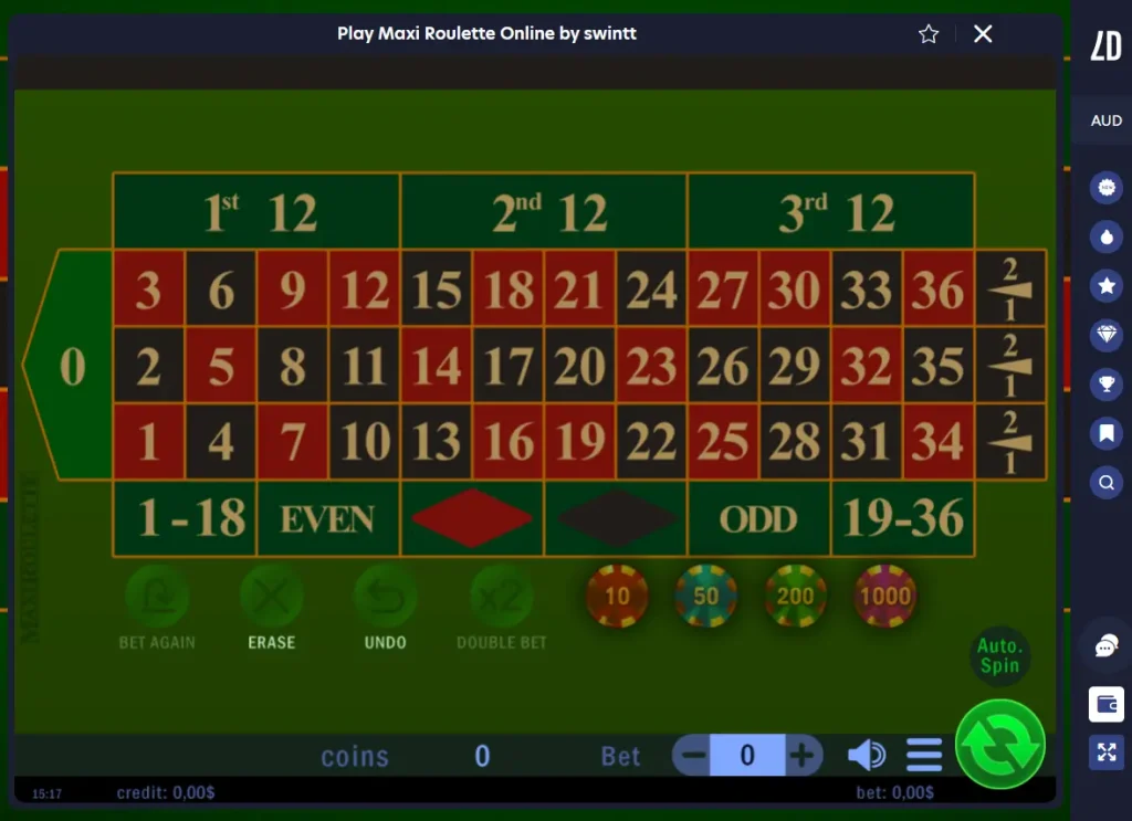 Maxi Roulette at LuckyDreams