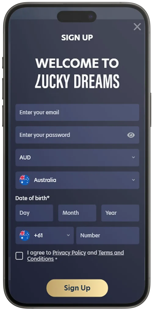 Registration with Lucky Dreams Download